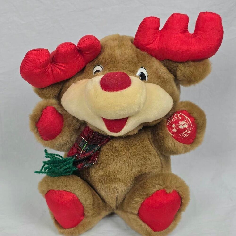 Musical Reindeer Plush Christmas Stuffed Animal